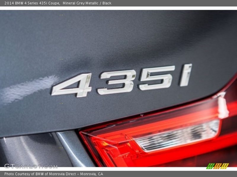 Mineral Grey Metallic / Black 2014 BMW 4 Series 435i Coupe