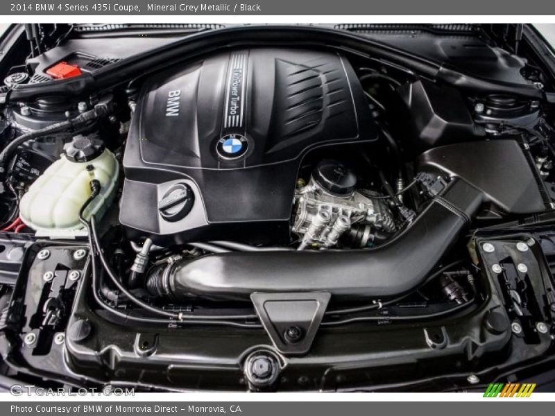 Mineral Grey Metallic / Black 2014 BMW 4 Series 435i Coupe