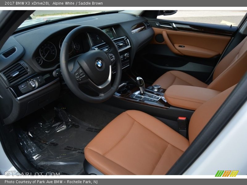 Alpine White / Saddle Brown 2017 BMW X3 xDrive28i