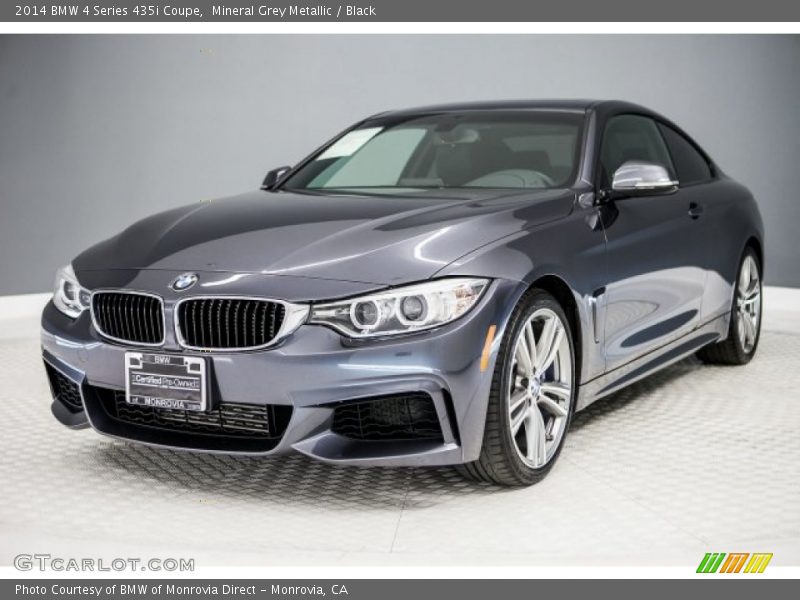 Mineral Grey Metallic / Black 2014 BMW 4 Series 435i Coupe