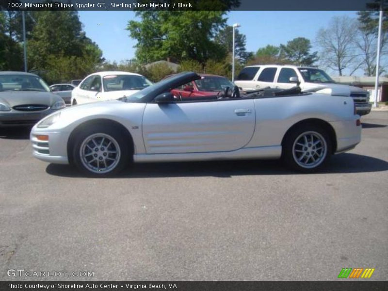 Sterling Silver Metallic / Black 2002 Mitsubishi Eclipse Spyder GT