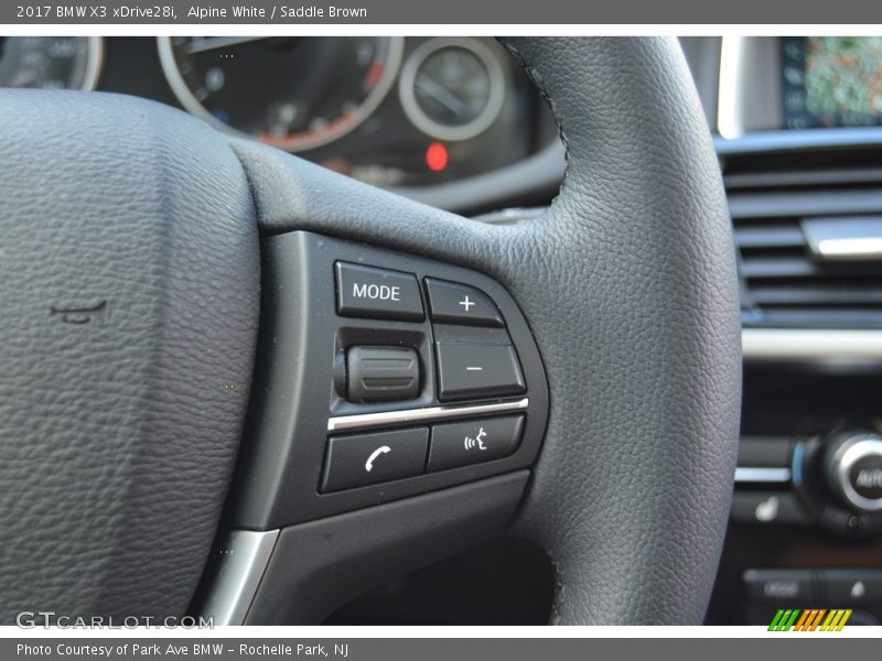Alpine White / Saddle Brown 2017 BMW X3 xDrive28i
