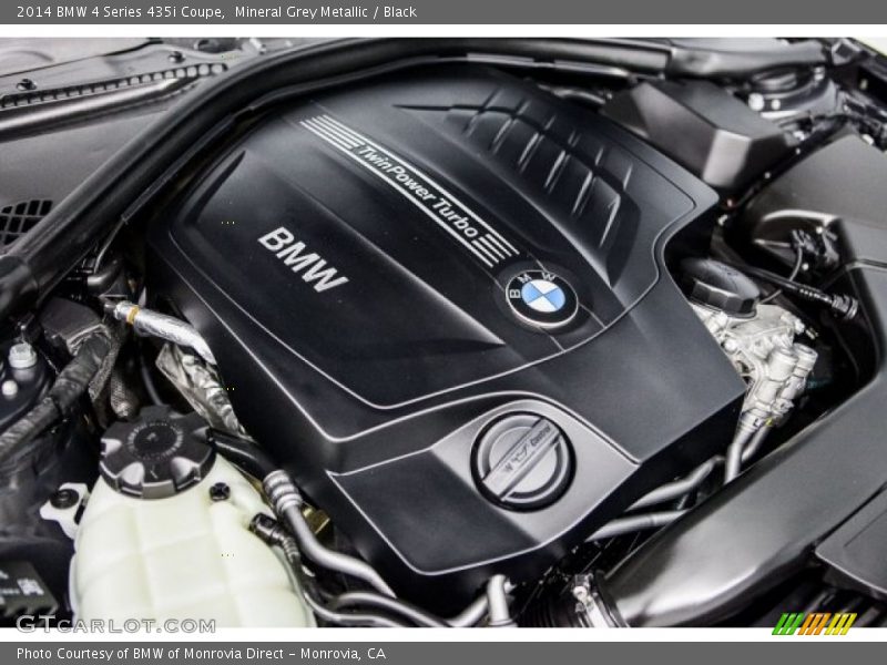 Mineral Grey Metallic / Black 2014 BMW 4 Series 435i Coupe