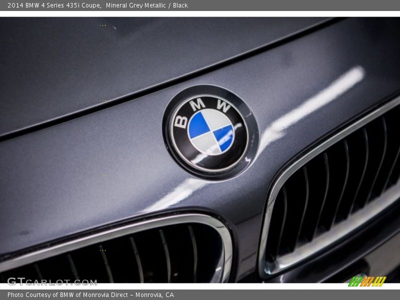 Mineral Grey Metallic / Black 2014 BMW 4 Series 435i Coupe