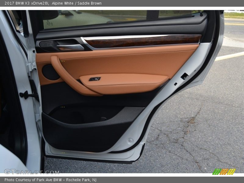 Alpine White / Saddle Brown 2017 BMW X3 xDrive28i