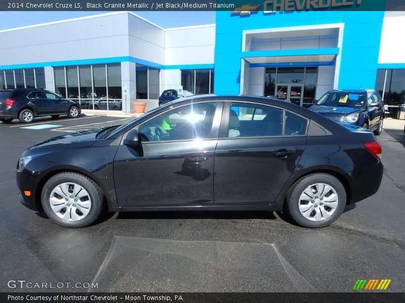 Black Granite Metallic / Jet Black/Medium Titanium 2014 Chevrolet Cruze LS