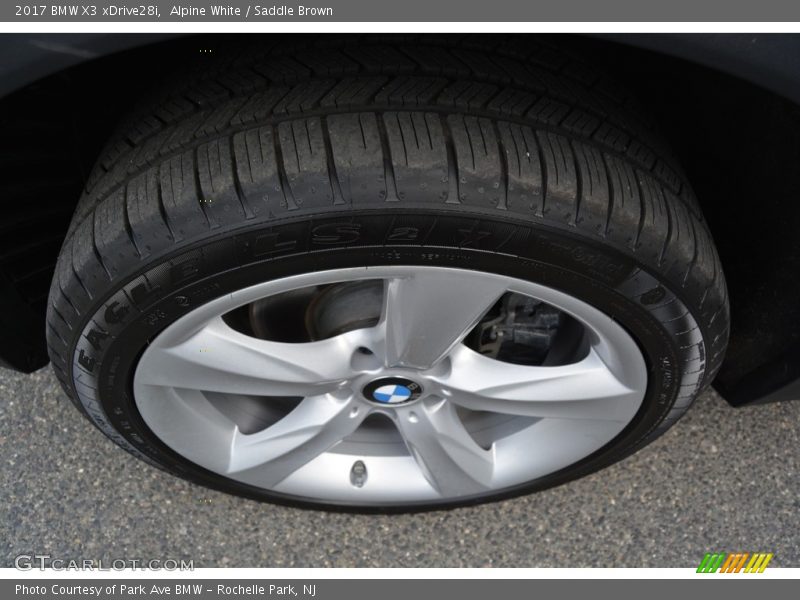 Alpine White / Saddle Brown 2017 BMW X3 xDrive28i