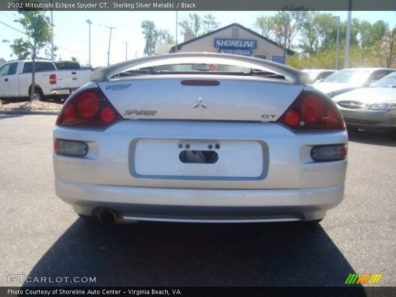 Sterling Silver Metallic / Black 2002 Mitsubishi Eclipse Spyder GT