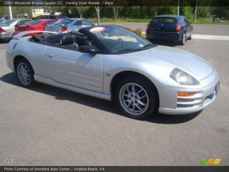 Sterling Silver Metallic / Black 2002 Mitsubishi Eclipse Spyder GT