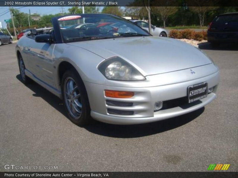 Sterling Silver Metallic / Black 2002 Mitsubishi Eclipse Spyder GT