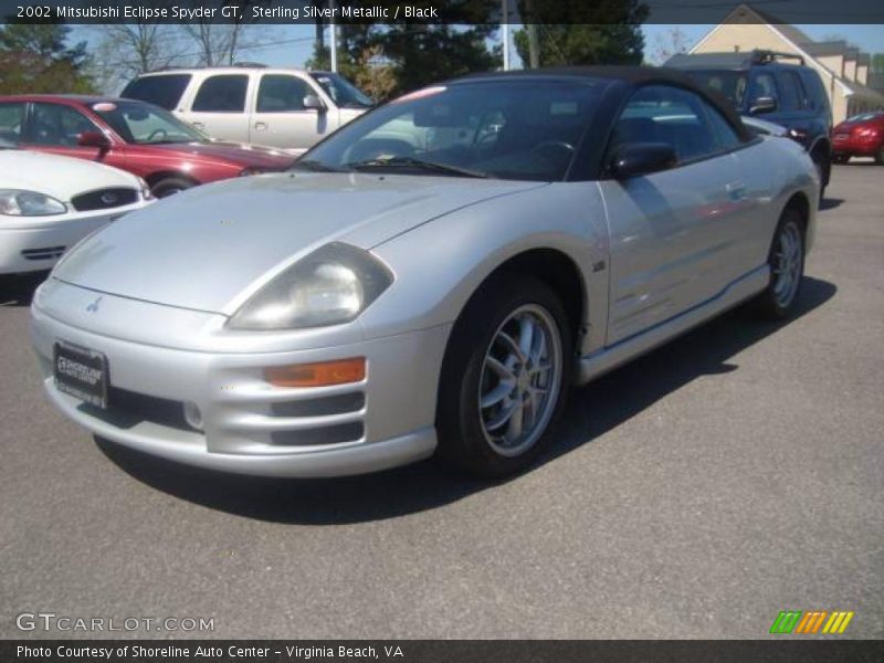 Sterling Silver Metallic / Black 2002 Mitsubishi Eclipse Spyder GT