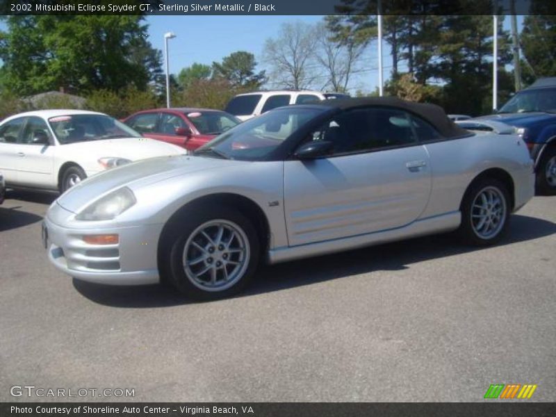 Sterling Silver Metallic / Black 2002 Mitsubishi Eclipse Spyder GT