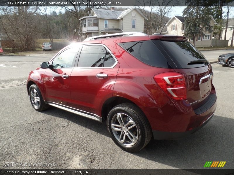 Siren Red Tintcoat / Jet Black 2017 Chevrolet Equinox Premier AWD