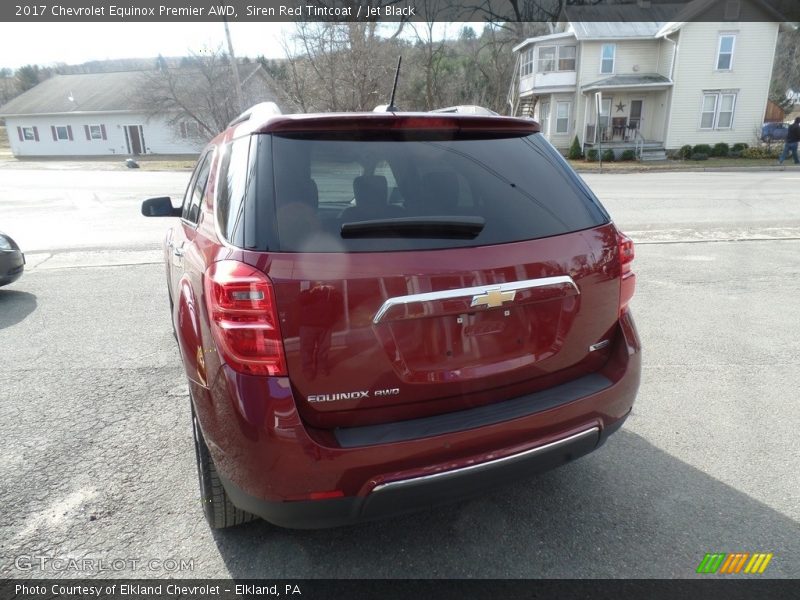 Siren Red Tintcoat / Jet Black 2017 Chevrolet Equinox Premier AWD