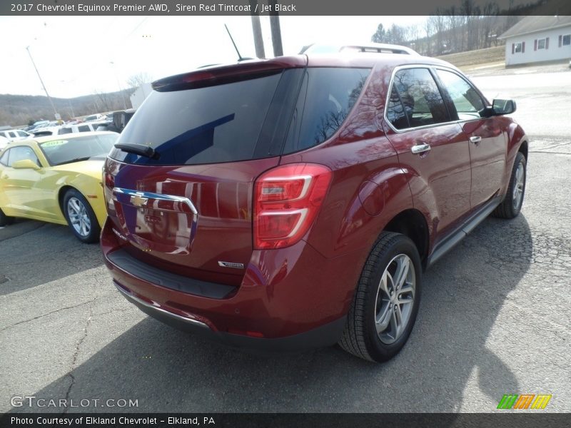 Siren Red Tintcoat / Jet Black 2017 Chevrolet Equinox Premier AWD