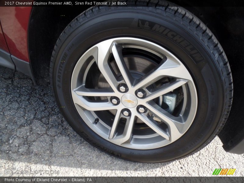 Siren Red Tintcoat / Jet Black 2017 Chevrolet Equinox Premier AWD