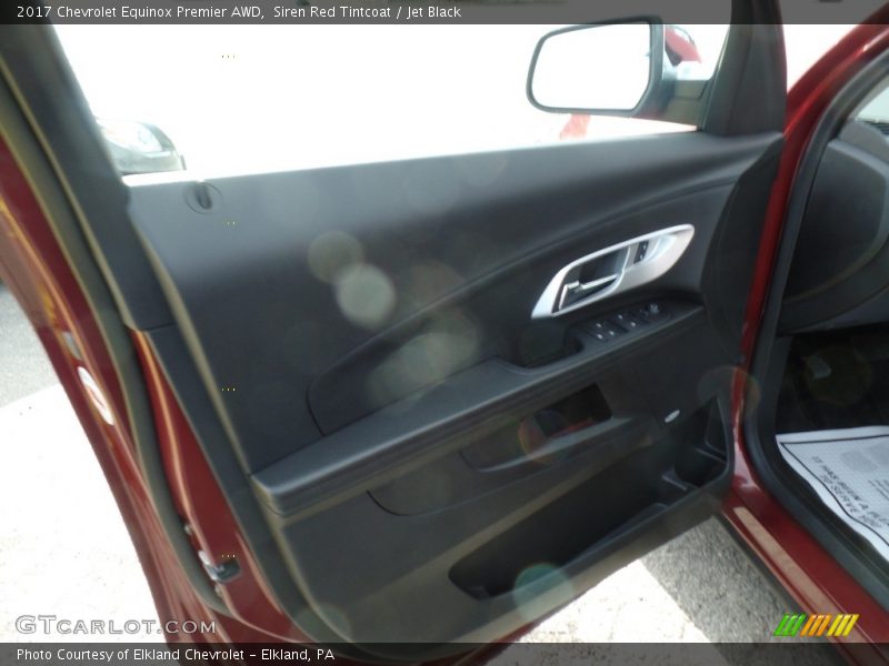 Siren Red Tintcoat / Jet Black 2017 Chevrolet Equinox Premier AWD