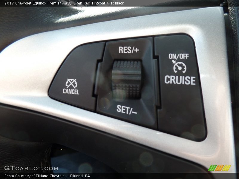 Siren Red Tintcoat / Jet Black 2017 Chevrolet Equinox Premier AWD