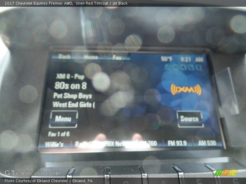 Siren Red Tintcoat / Jet Black 2017 Chevrolet Equinox Premier AWD
