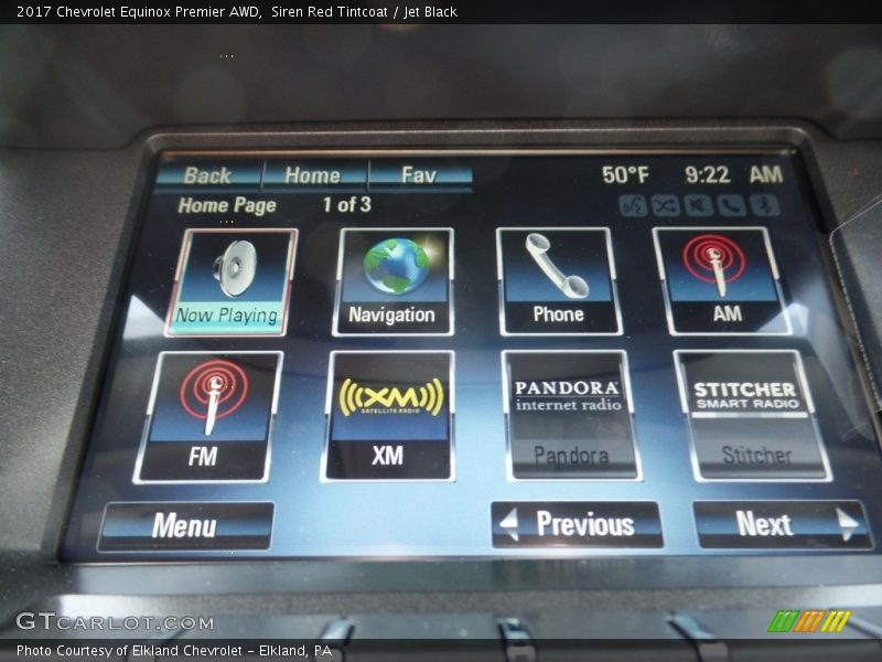 Siren Red Tintcoat / Jet Black 2017 Chevrolet Equinox Premier AWD