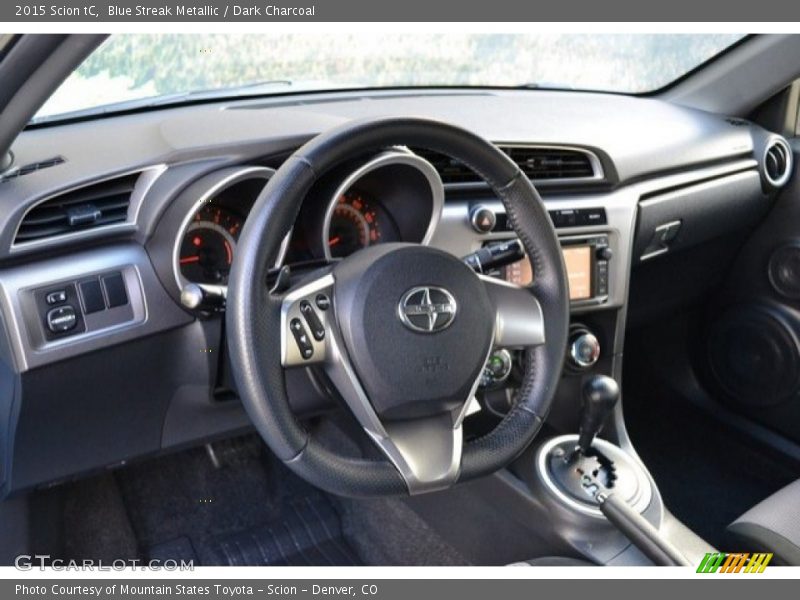 Blue Streak Metallic / Dark Charcoal 2015 Scion tC