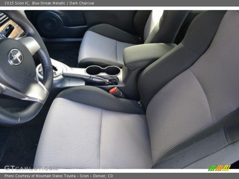 Blue Streak Metallic / Dark Charcoal 2015 Scion tC