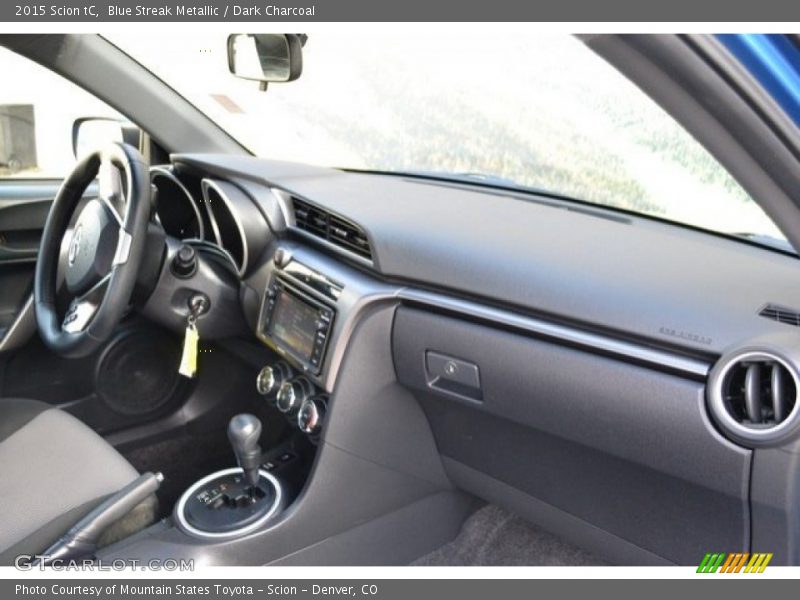 Blue Streak Metallic / Dark Charcoal 2015 Scion tC