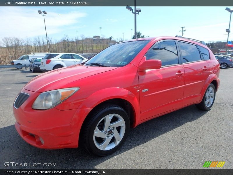 Lava Red Metallic / Graphite 2005 Pontiac Vibe