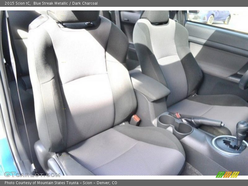 Blue Streak Metallic / Dark Charcoal 2015 Scion tC