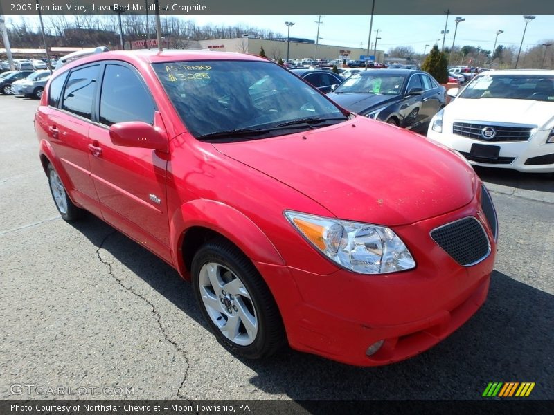 Lava Red Metallic / Graphite 2005 Pontiac Vibe