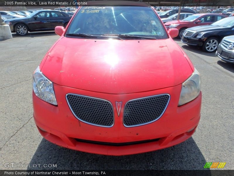 Lava Red Metallic / Graphite 2005 Pontiac Vibe