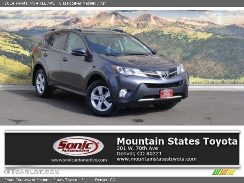 Classic Silver Metallic / Ash 2014 Toyota RAV4 XLE AWD