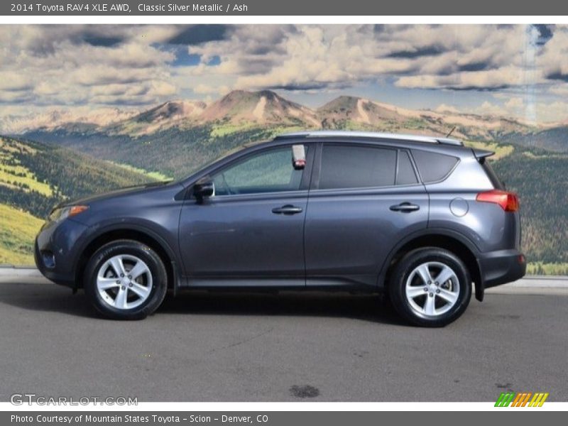 Classic Silver Metallic / Ash 2014 Toyota RAV4 XLE AWD