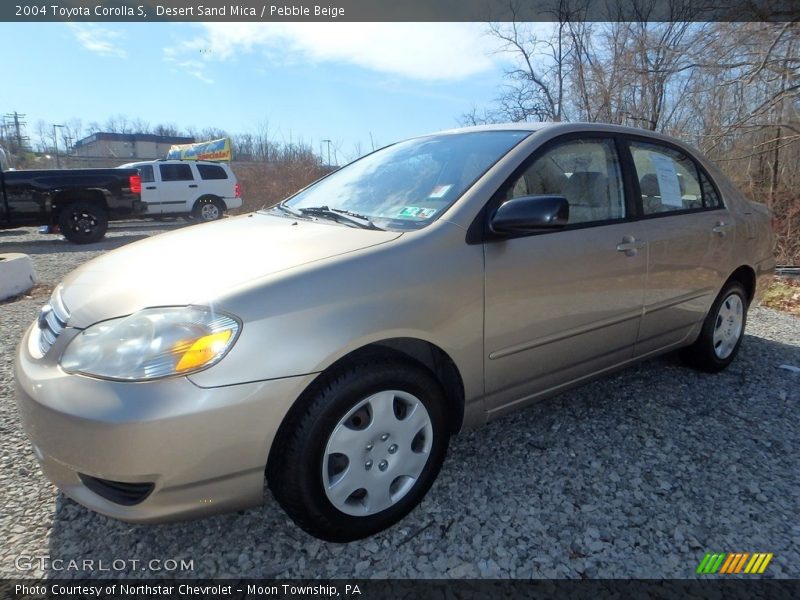Desert Sand Mica / Pebble Beige 2004 Toyota Corolla S