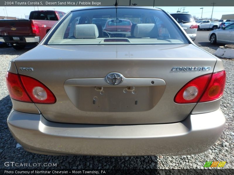 Desert Sand Mica / Pebble Beige 2004 Toyota Corolla S