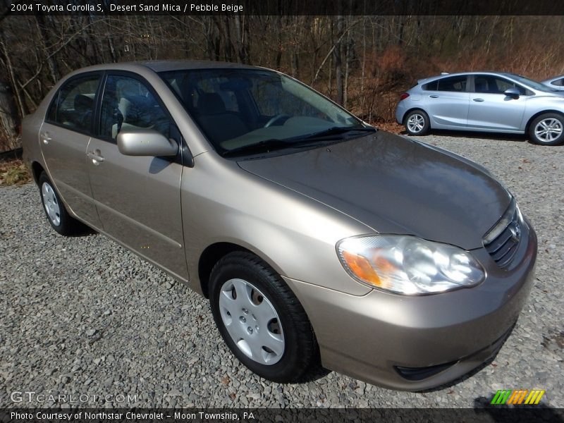 Desert Sand Mica / Pebble Beige 2004 Toyota Corolla S