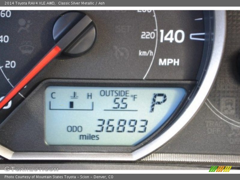 Classic Silver Metallic / Ash 2014 Toyota RAV4 XLE AWD