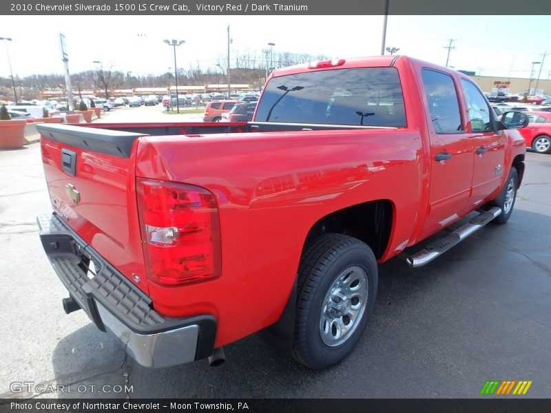 Victory Red / Dark Titanium 2010 Chevrolet Silverado 1500 LS Crew Cab