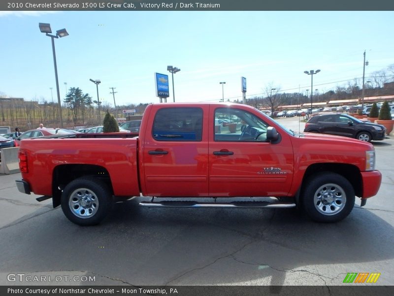 Victory Red / Dark Titanium 2010 Chevrolet Silverado 1500 LS Crew Cab