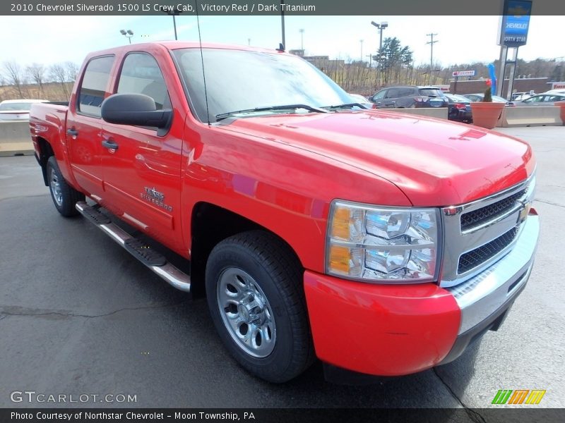 Victory Red / Dark Titanium 2010 Chevrolet Silverado 1500 LS Crew Cab
