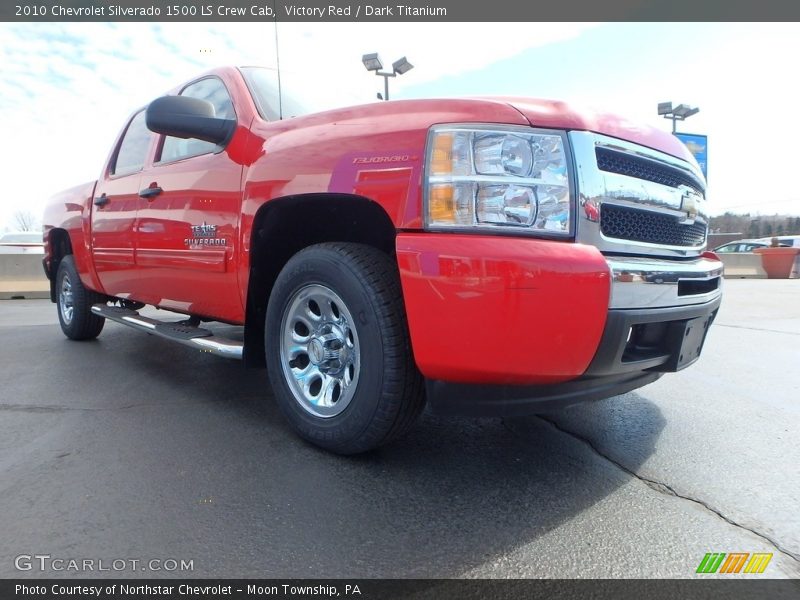 Victory Red / Dark Titanium 2010 Chevrolet Silverado 1500 LS Crew Cab