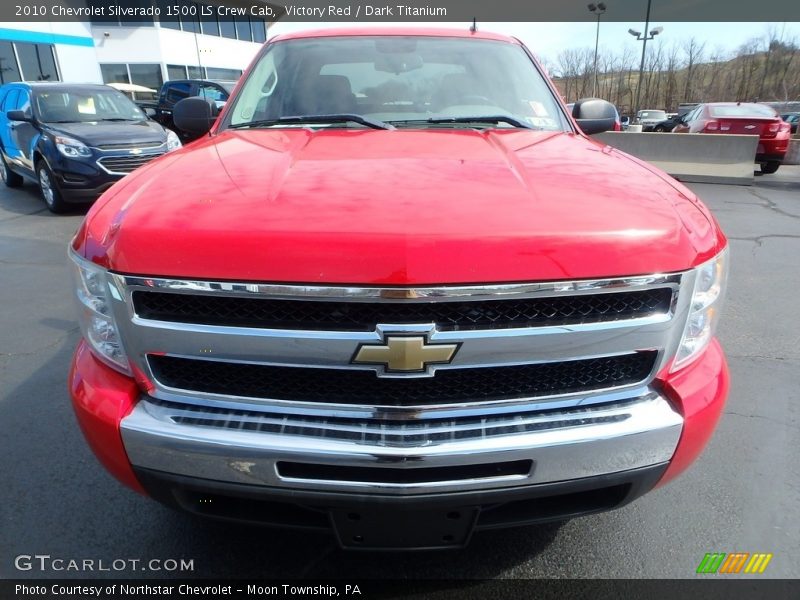 Victory Red / Dark Titanium 2010 Chevrolet Silverado 1500 LS Crew Cab
