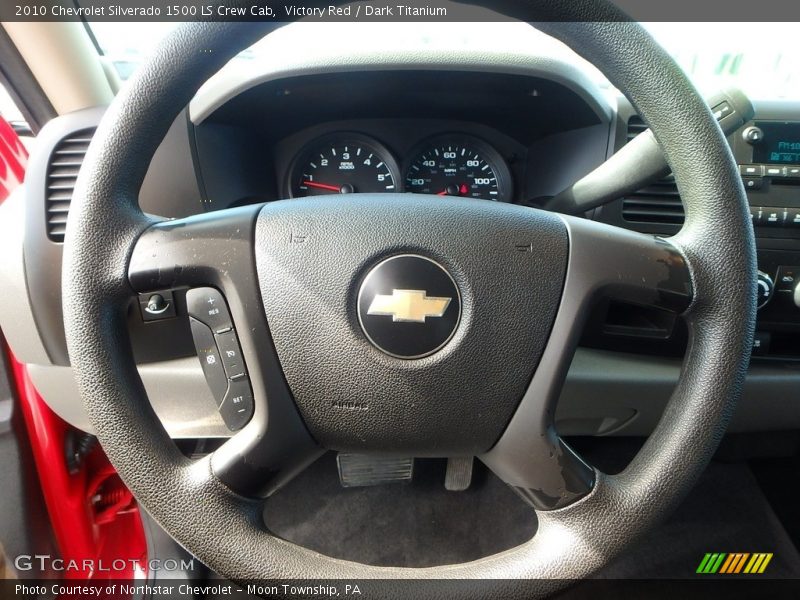 Victory Red / Dark Titanium 2010 Chevrolet Silverado 1500 LS Crew Cab