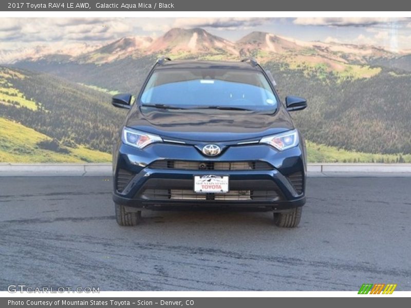 Galactic Aqua Mica / Black 2017 Toyota RAV4 LE AWD