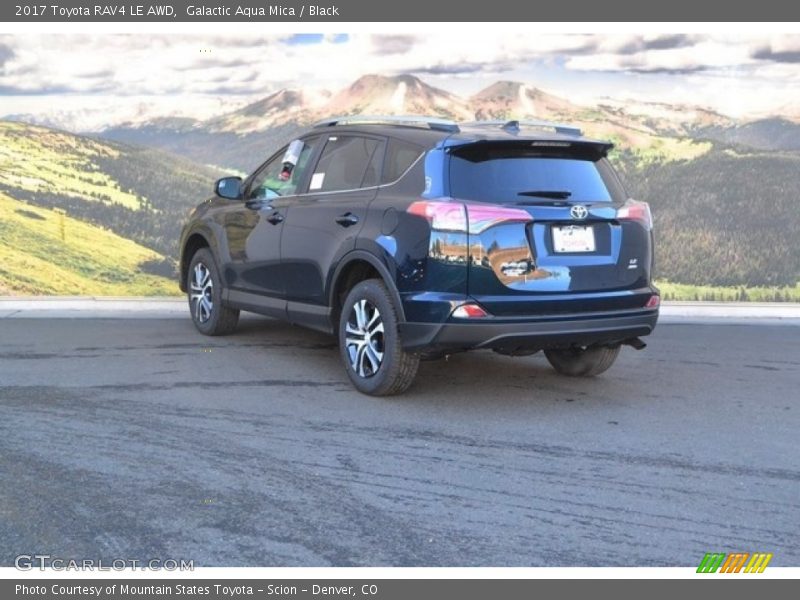 Galactic Aqua Mica / Black 2017 Toyota RAV4 LE AWD