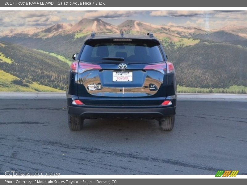 Galactic Aqua Mica / Black 2017 Toyota RAV4 LE AWD