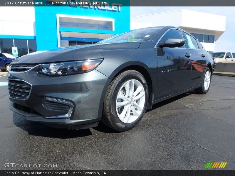 Nightfall Gray Metallic / Jet Black 2017 Chevrolet Malibu LT