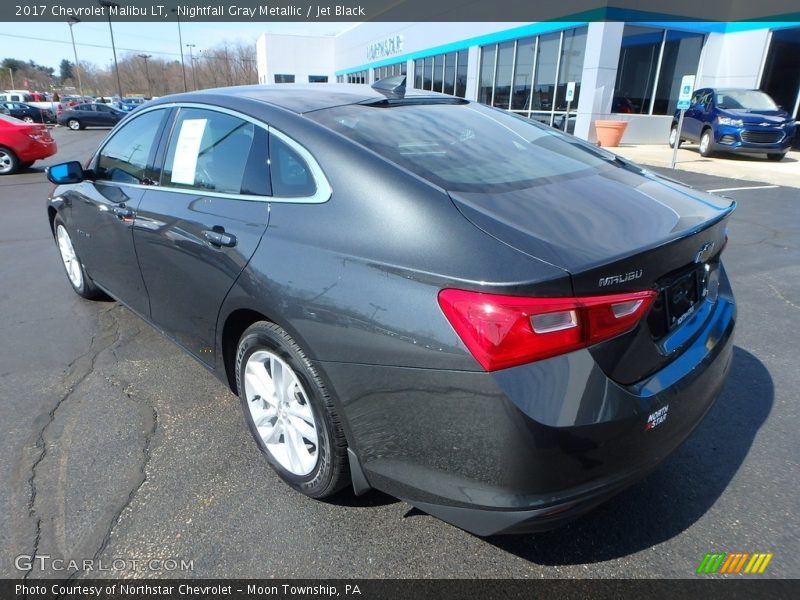 Nightfall Gray Metallic / Jet Black 2017 Chevrolet Malibu LT