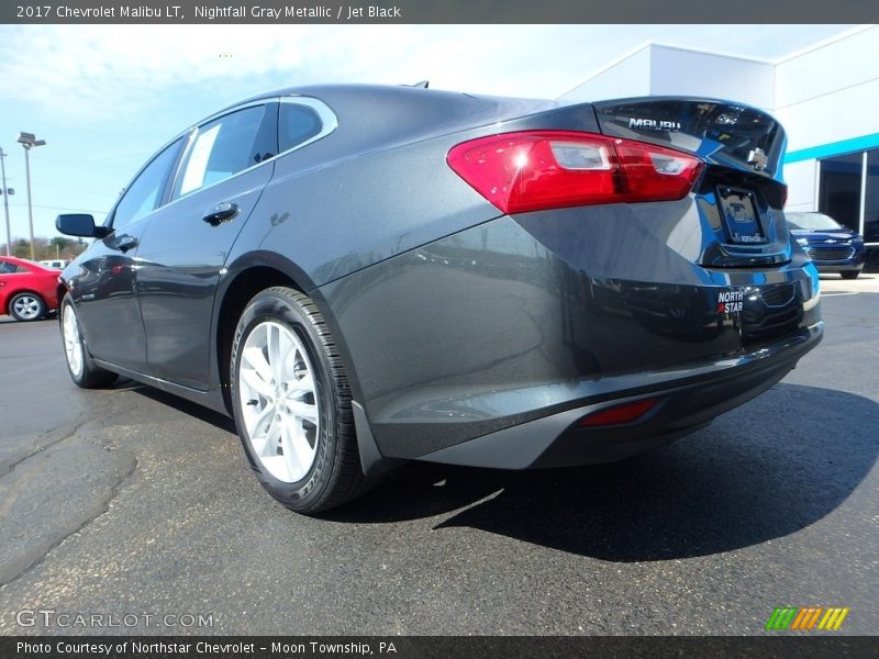 Nightfall Gray Metallic / Jet Black 2017 Chevrolet Malibu LT