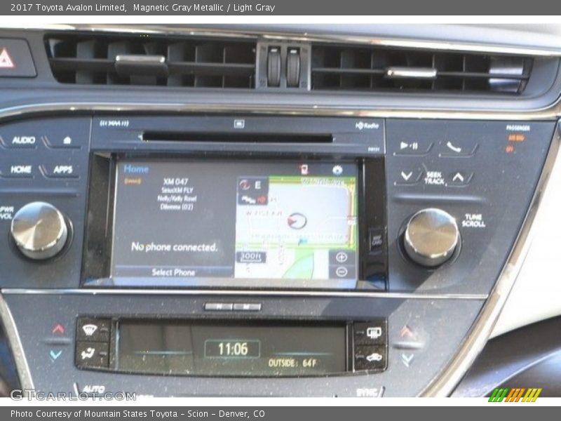 Magnetic Gray Metallic / Light Gray 2017 Toyota Avalon Limited